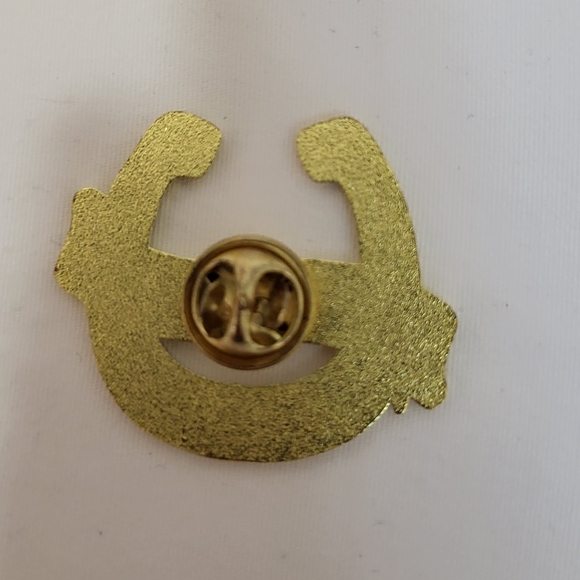 Trixie & MIlo Lucky Horseshoe Enamel Pin - Picture 3 of 3